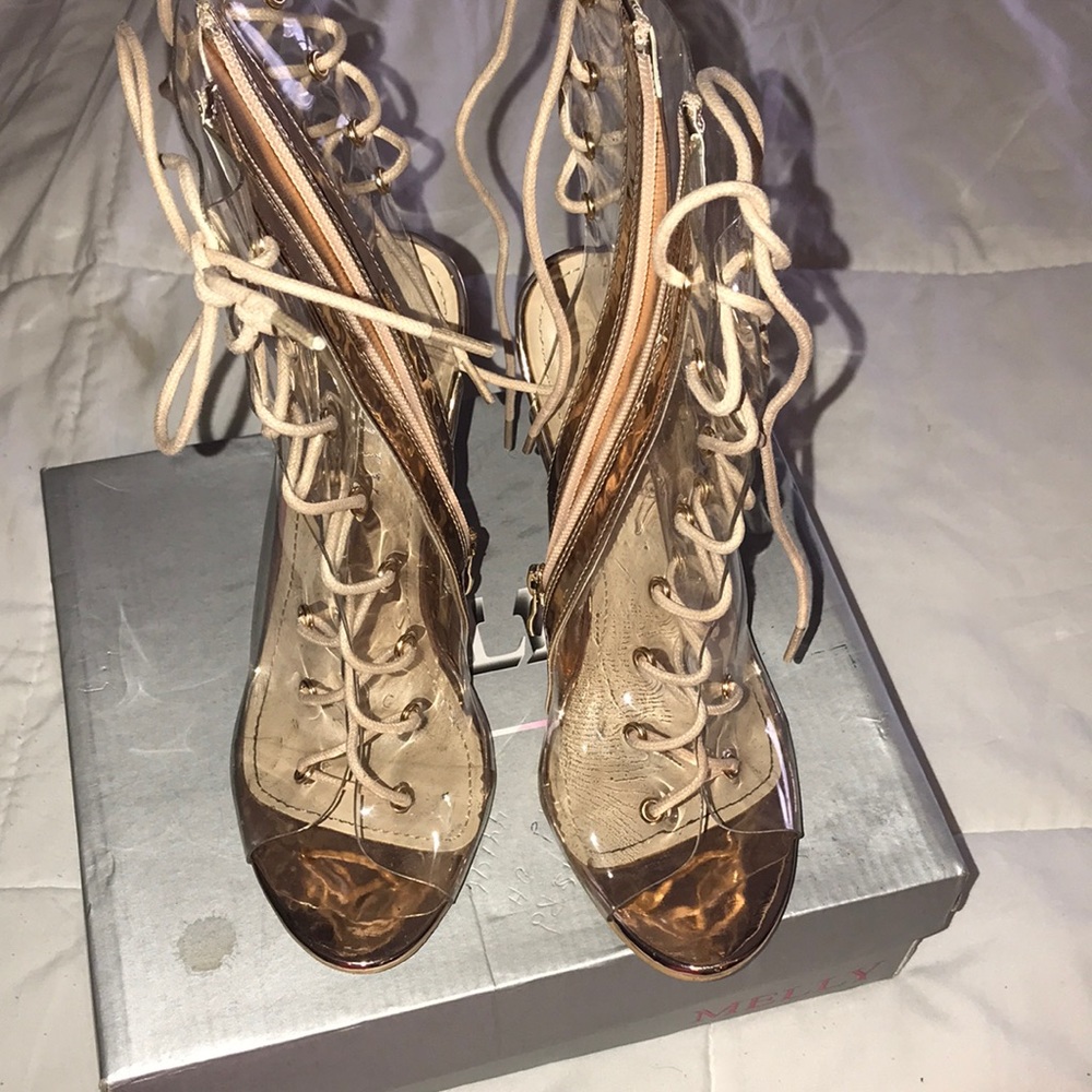 Clear Melly bootie